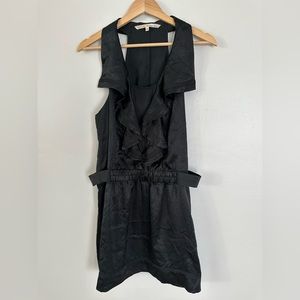 RACHEL Rachel ROY Black Ruffle Sleeveless Mini Dress size XL
